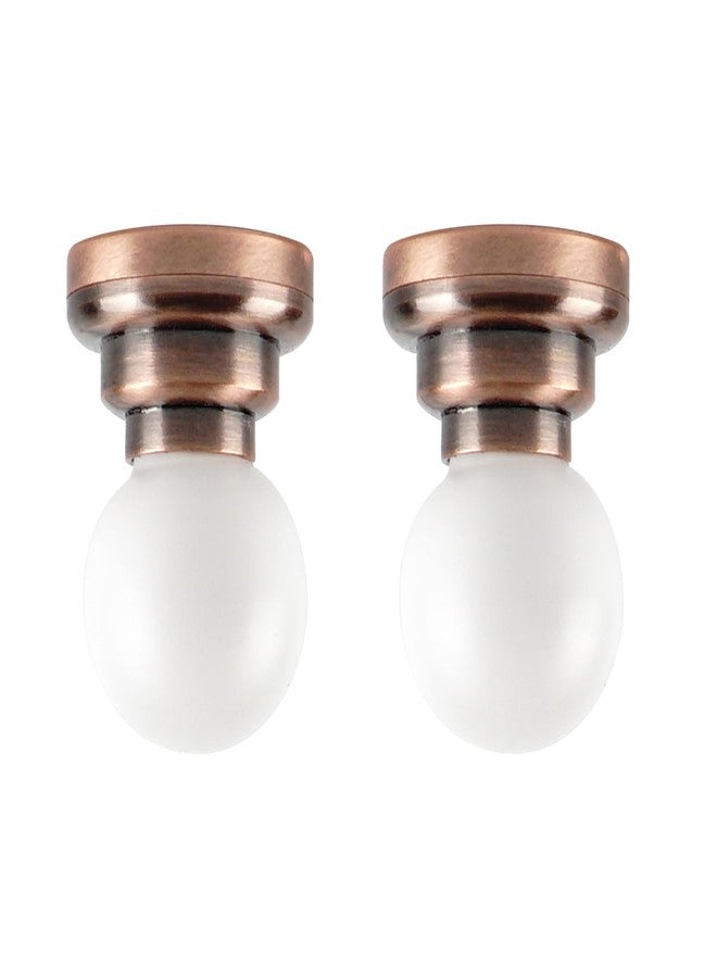 Waldosia 1:12 Scale Dollhouse Miniature LED Ceiling Light Set (Copper) - Image 1